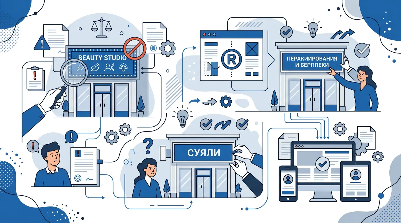 Beauty Studio на вывеске — что делать по 168-ФЗ