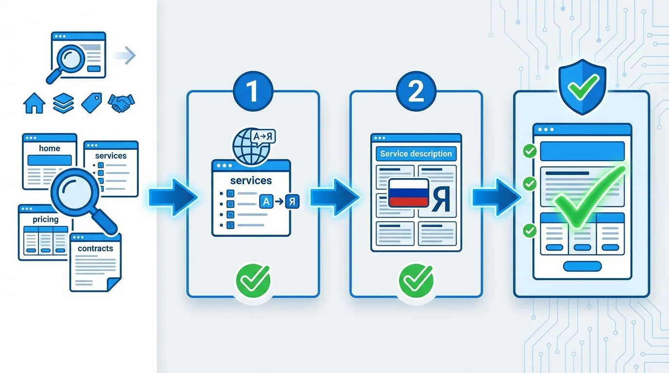 Описания услуг на сайте по 168-ФЗ