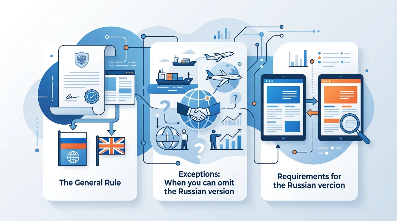Сайт на английском для россиян — можно ли по 168-ФЗ